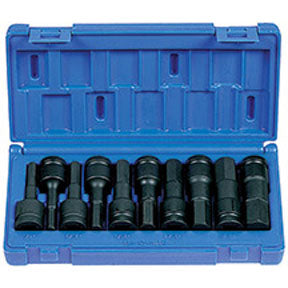 1/2'' Drive 10 Piece Hex Driver Set