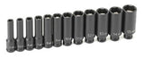 12-Piece 1/4 In. Drive 6-Point Magnetic Deep Impact Socket Set