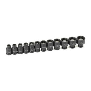 1/4'' Drive 12 Pc. Metric Magnetic Impact Socket Set