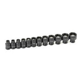 1/4'' Drive 12 Pc. Metric Magnetic Impact Socket Set