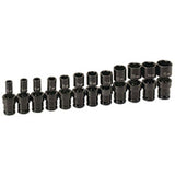 12 Pc. 1/4,, Surface Drive 6 Point Metric Standard Universal Socket Set