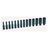 14 Pc. 1/4'' Surface Drive Deep Metric Set