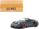 Porsche 911 LBWorks Alpha 9 Gray with Black Hood 1/18 Model Car by GT Spirit