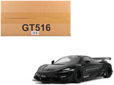 2023 McLaren 720S LBWorks Liberty Walk Black 1/18 Model Car by GT Spirit