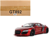 2022 Audi R8 LB Works Red Metallic 1/18 Model Car by GT Spirit