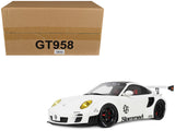2024 Porsche 911 Turbo LBWorks White with Black Top 1/18 Model Car by GT Spirit