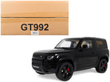 2021 Land Rover Defender 90 P400 XDynamic HSE Black Metallic 1/18 Model Car by GT Spirit