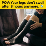 Nylon Open-Toe Compression Socks