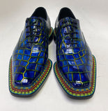Maurice Custom Ghost Alligator Oxford - Navy