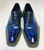Maurice Custom Ghost Alligator Oxford - Navy