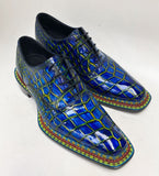 Maurice Custom Ghost Alligator Oxford - Navy