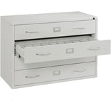 Global Industrial 37W Media Cabinet, 4 Drawer, Putty