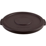 Global Industrial Plastic Trash Can Lid, 10 Gallon, Brown