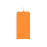 Global Industrial Shipping Tag Pre Wired#1 2-3/4L X 1-3/8W Orange 1000/Pack