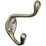 Large Satin Nickel Coat And Hat Hook