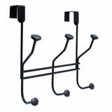 3 Hook Oil-Rubbed Bronze Over-The-Door Hook Rack