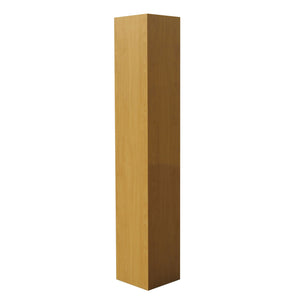 Orion 4 Tier Storage Shelves Corner Bookcase, Natural Wood, Contemporary