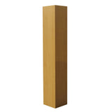 Orion 4 Tier Storage Shelves Corner Bookcase, Natural Wood, Contemporary