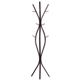 Iowa Twiggy Coat & Hat Rack Stand, Bronze Metal, 12 Hooks, 72H, Transitional