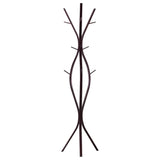Iowa Twiggy Coat & Hat Rack Stand, Bronze Metal, 12 Hooks, 72H, Transitional