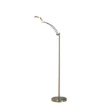 54 Inch Long Tinsley Silver Integrated Led Task Floor Lamp