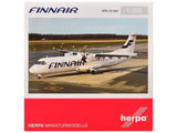 ATR 72500 Commercial Aircraft FinnAir (OHATI) White 1/200 Diecast Model Airplane by Herpa
