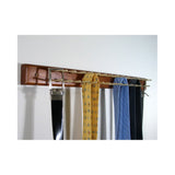 Home Essential Tie Hanger, 30 Tie Bars, Walnut Finish