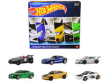 European Theme 6 piece Set Diecast Model Cars by Hot Wheels