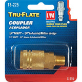 13-225 Tru-Flate Industrial/Milton Series Push-to-Connect 1/4 In. MNPT Coupler