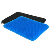 Gel Seat Cushion Non-Slip Breathable Honeycomb Sitting Cushion Pressure Relief Back Tailbone Pain Cushion Pad W/ Cover For Car O