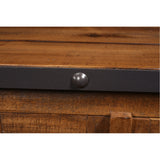 Sunset Trading Rustic City Sideboard | Wheels| Distressed