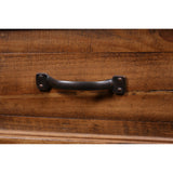 Sunset Trading Rustic City 2 Drawer Nightstand| Industrial Metal Accents