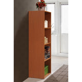 Hodedah 4-Shelf Bookcase In Cherry