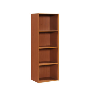 Hodedah 4-Shelf Bookcase In Cherry
