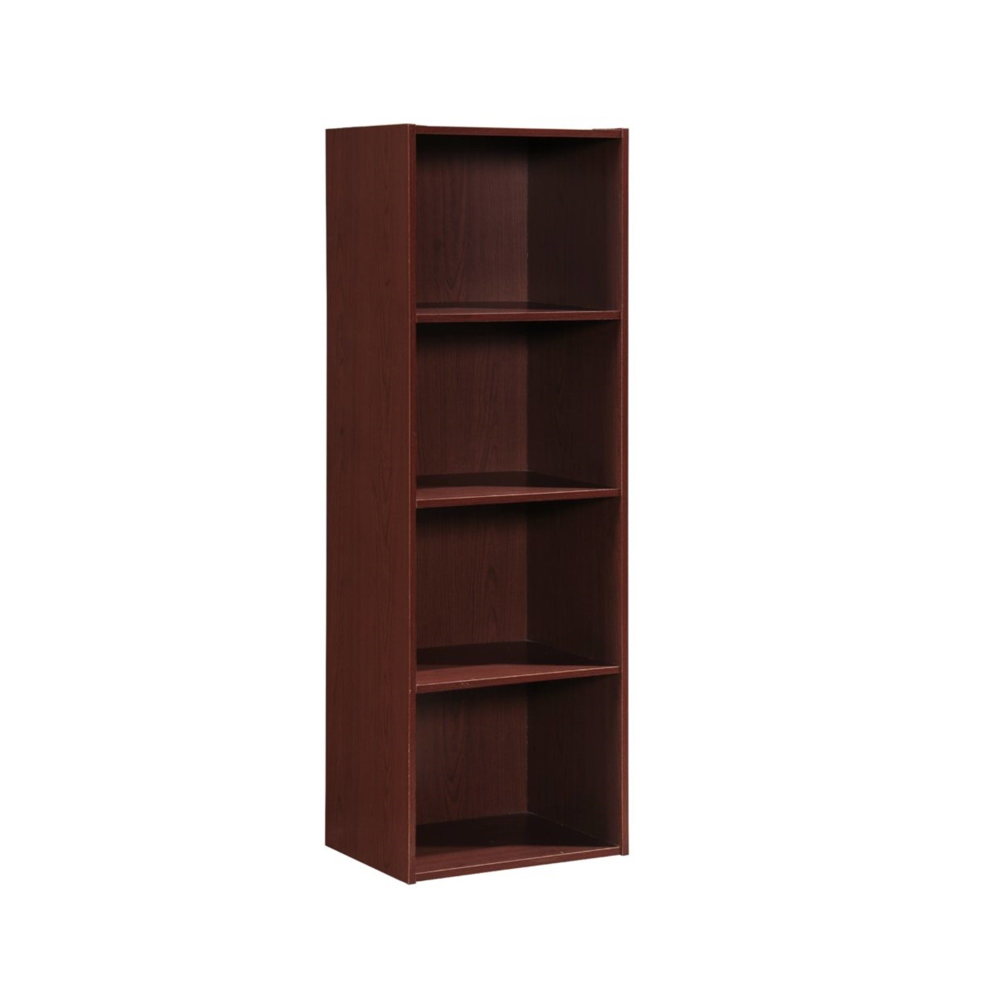 Hodedah 4-Shelf Bookcase In Mahogany