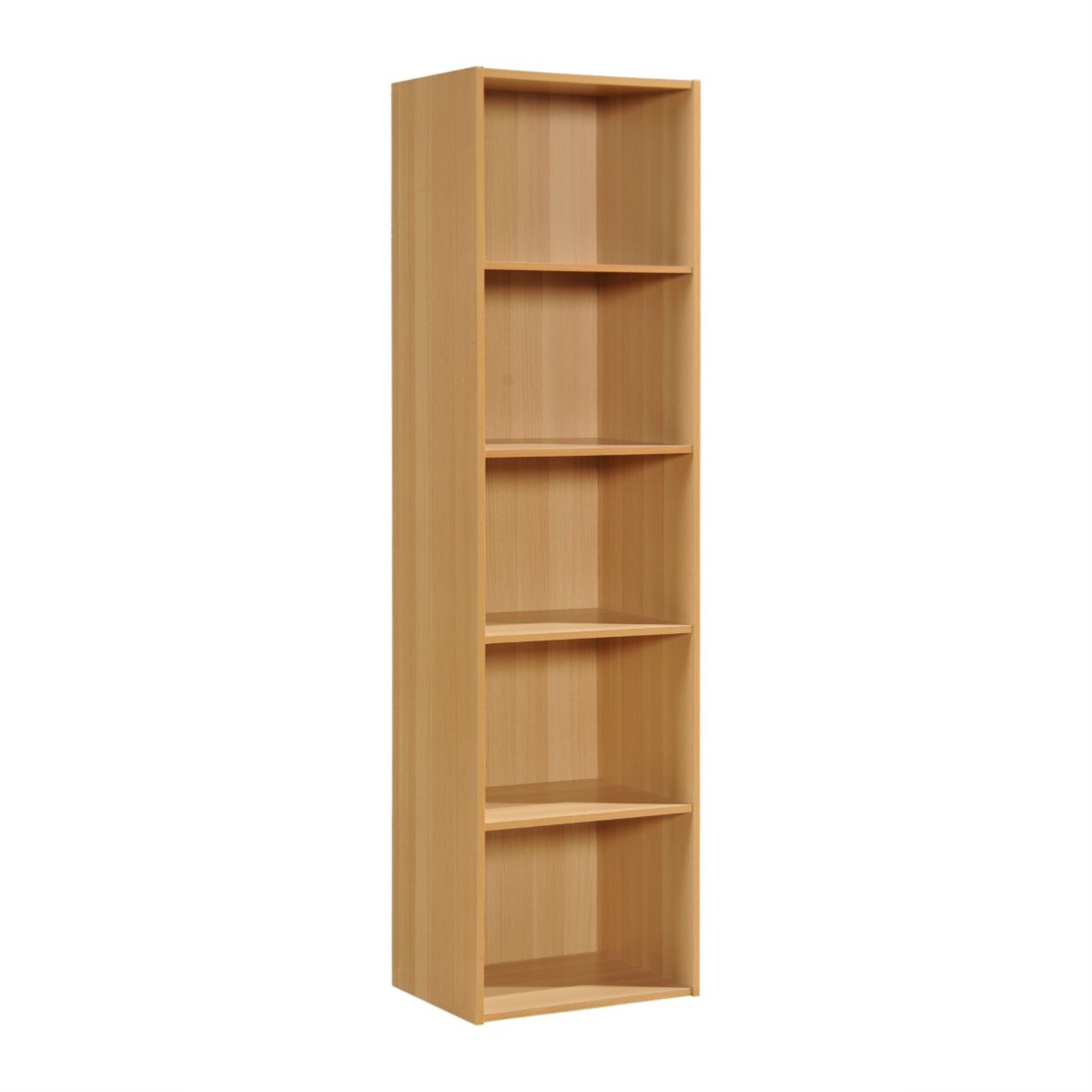 Hodedah 5-Shelf Bookcase In Beech