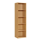 Hodedah 5-Shelf Bookcase In Beech