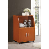 Hodedah Kitchen Cart In Cherry