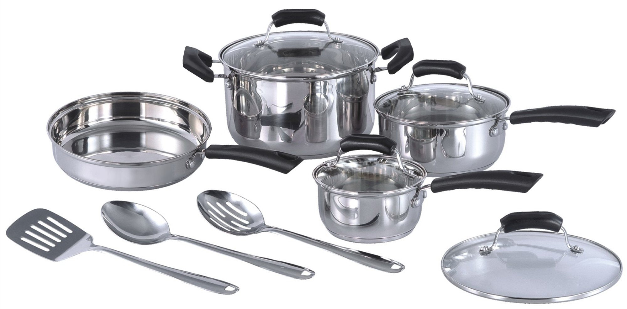 11Pc Stainless Steel Cookware Set