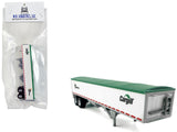 Covered Grain Trailer White with Green Tarp SunGlo Cargill 1/87 (HO) Plastic Model Car by HO Logistics