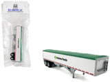 Covered Grain Trailer White with Green Tarp Nutrena Feeds 1/87 (HO) Plastic Model Car by HO Logistics