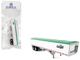 Covered Grain Trailer White with Green Tarp Cargill 1/87 (HO) Plastic Model Car by HO Logistics