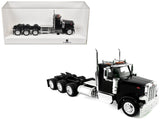 Peterbilt 589 3Axel Day Cab Black 1/87 (HO) Plastic Model Car by HO Logistics