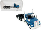 Kenworth W990 3Axel Day Cab Blue Metallic 1/87 (HO) Plastic Model Car by HO Logistics