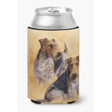 Caroline'S Treasures Hmhe0180Cc Fox Terriers By Michael Herring Can Or Bottle Hugger, Multicolor