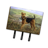 Caroline'S Treasures Hmhe0245Th68 Airedale Terrier The Kings Country Leash Or Key Holder, Large, Multicolor