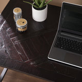 Lawrenny Reclaimed Wood Desk - Black