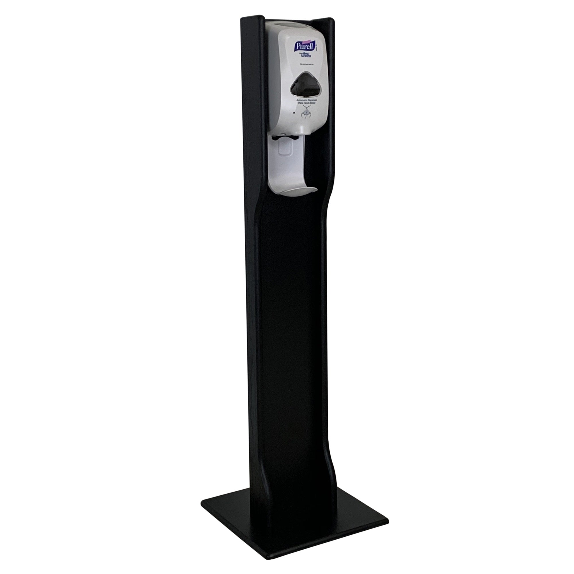 Hand Sanitizer Dispenser Stand, Elegant Design, Black