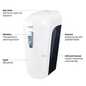 Gel Hand Sanitizer Dispenser On On Elegant Wooden Stand, Light Oak