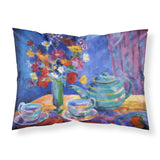 Caroline'S Treasures Blue Tea By Wendy Hoile Printed, Polyester Envelope Closure Pillowcase, Standard, Multicolor